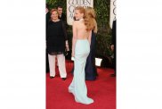 Джессика Честейн в платье с открытой спинойот Calvin Klein