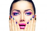 Фиолетовый make-up и make-up под фиолетовое вечернее платье