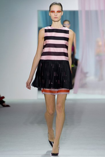 Полосатое платье Dior