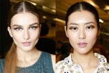 Драматичный макияж с коричневыми тенями - один из трендов осени 2013 от Jason Wu