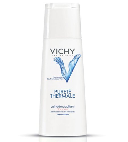 Очищающее молочко для сухой и чувствительной кожи Vichy (Франция) Purete Thermale Lait Demaquillant Douceur