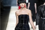 Черное маленькое платье из меха Fendi, 2014 