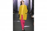 Желтое пальто и кофта от Diane von Furstenberg