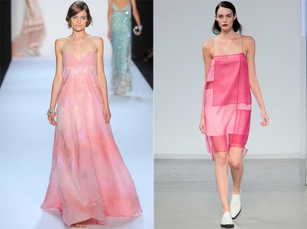 Модные розовые платья (73 фото)
