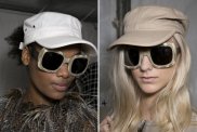 Леопардовые серо-бежевые квадратные очки 2014 в стиле милитари от Moncler